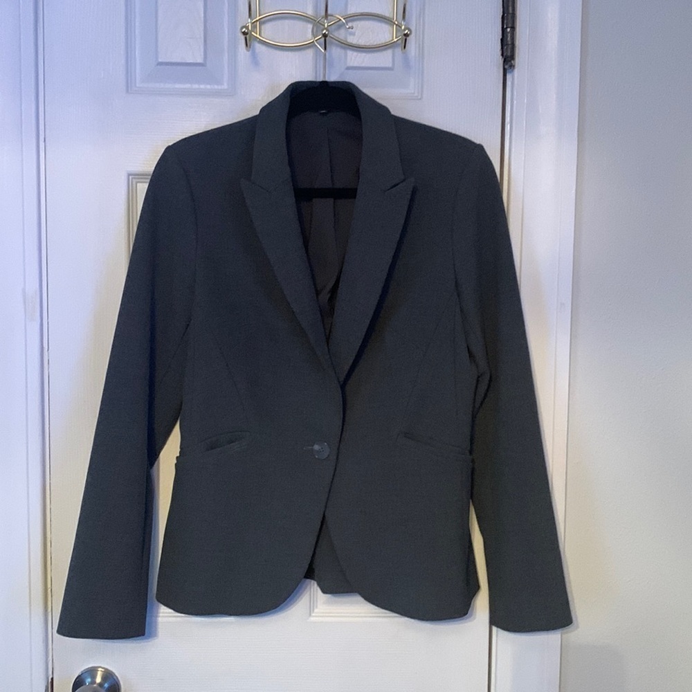 Express Gray Pants Suit Jacket Size 10, Pants Size 8